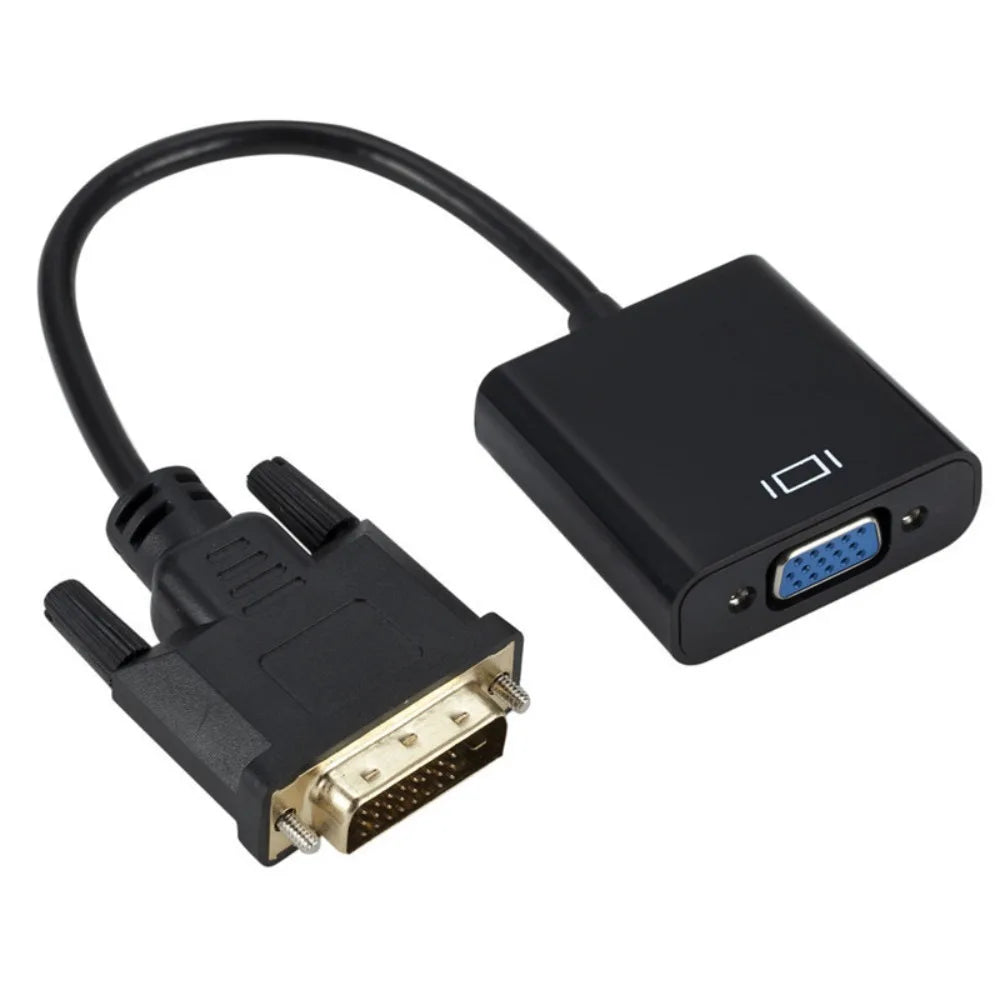DVI VGA DVI-D Adapter Output Input Converter Chip Cable Zpaxo