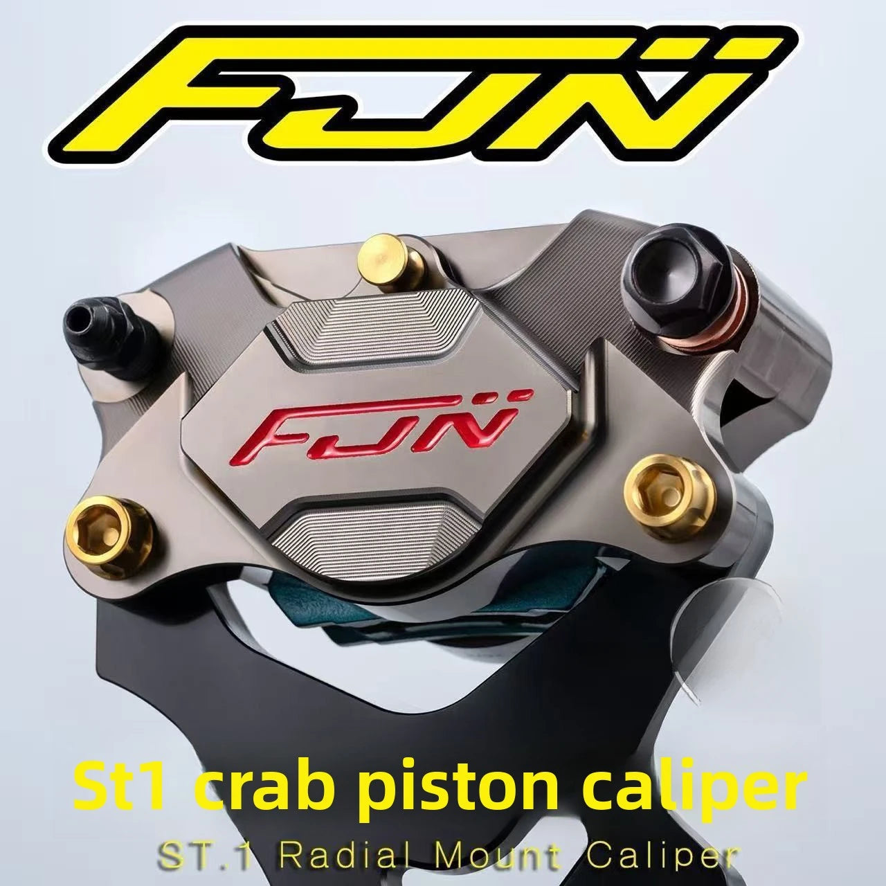 FJN ST1 4-Piston CNC Brake Caliper for Electric Vehicles