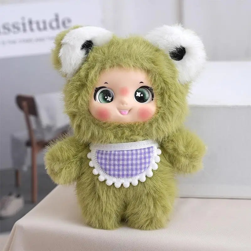 ▶Cute Animal Rabbit Bear Sheep Plush Doll Toy Pendant Keychain Ornaments Backpack Hangings Decoration Car Keyring For Women Gift Zpaxo A1