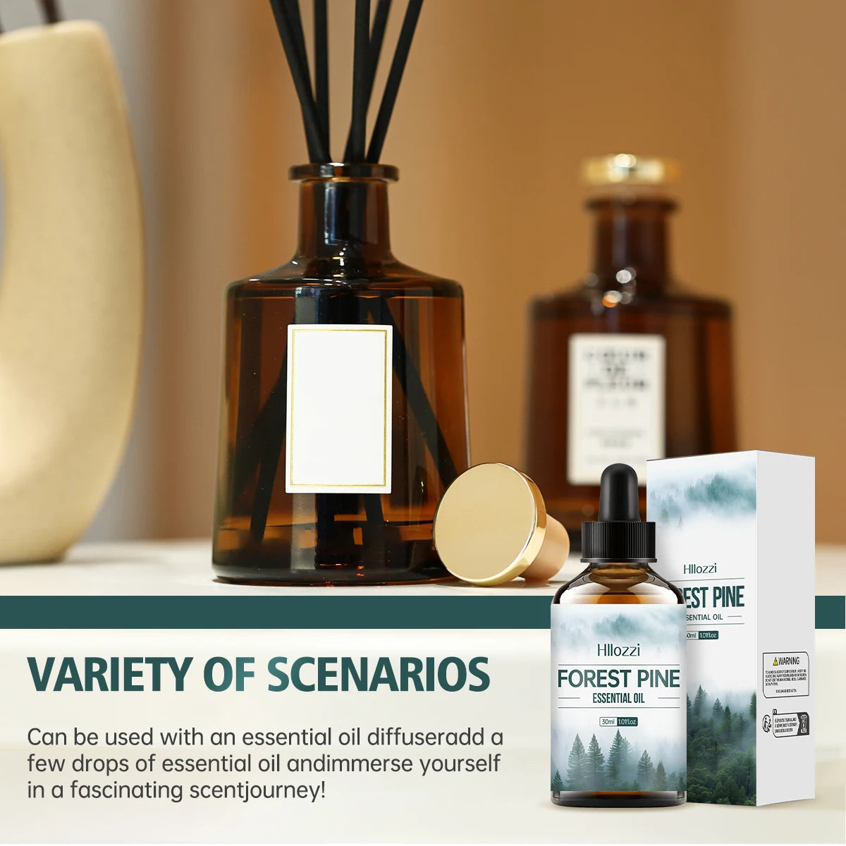 Forest pine essential oil, with its woody aroma, is suitable for diffusers and humidifiers and can also be used for body massage Zpaxo