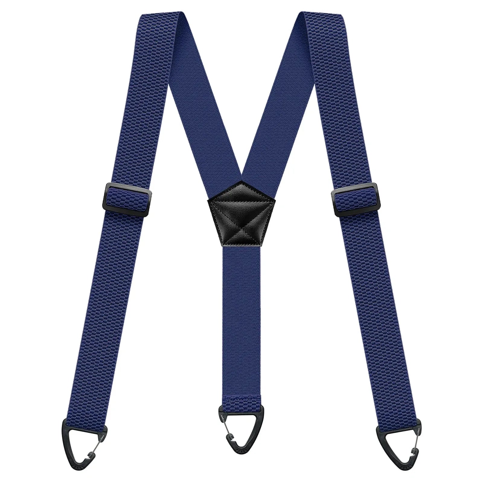 Hidden Suspenders for Men Heavy Duty Work Under Y Back Suspender Clothes 1.5 Inches with 3 Snap Loop Zpaxo Blue