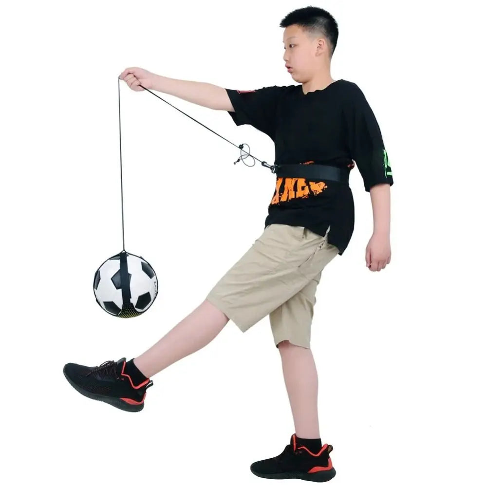 Adjustable Elastic Soccer Ball Juggle Trainer Belt & Bag