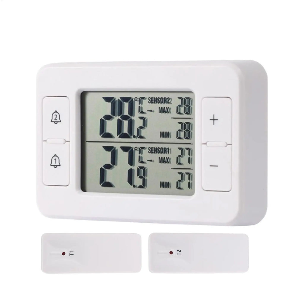 Wireless Refrigerator Temperature Measure Tool Double Sensor Fridge