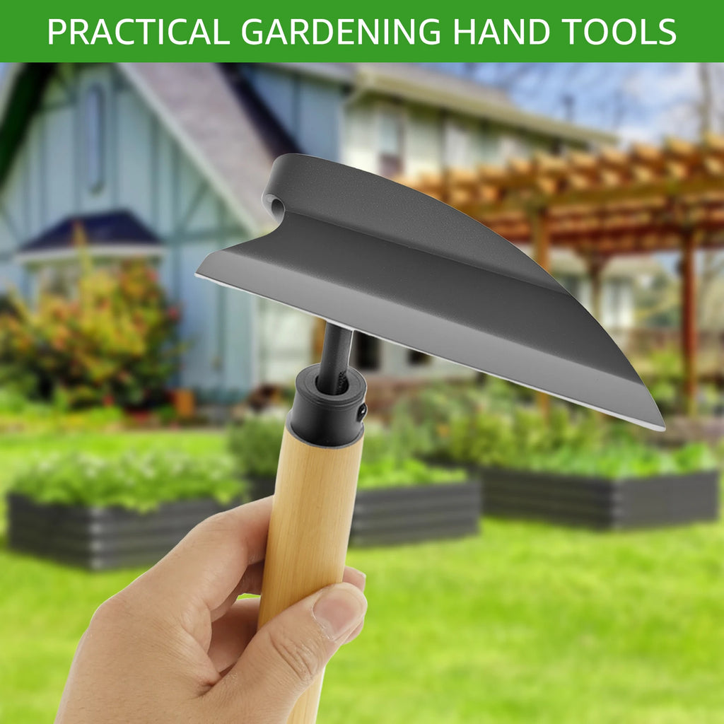 Japanese Grass Hoe Weeding Tools for Garden Hand Tool 13inch Weed Removal Tool Carbon Steel Garden Weed Hoe Comfortable Grip Zpaxo