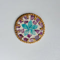 Handmade Colorful Rattan Coaster – Heat-Insulating Table Mat Woven Table Coaster Zpaxo Style 2