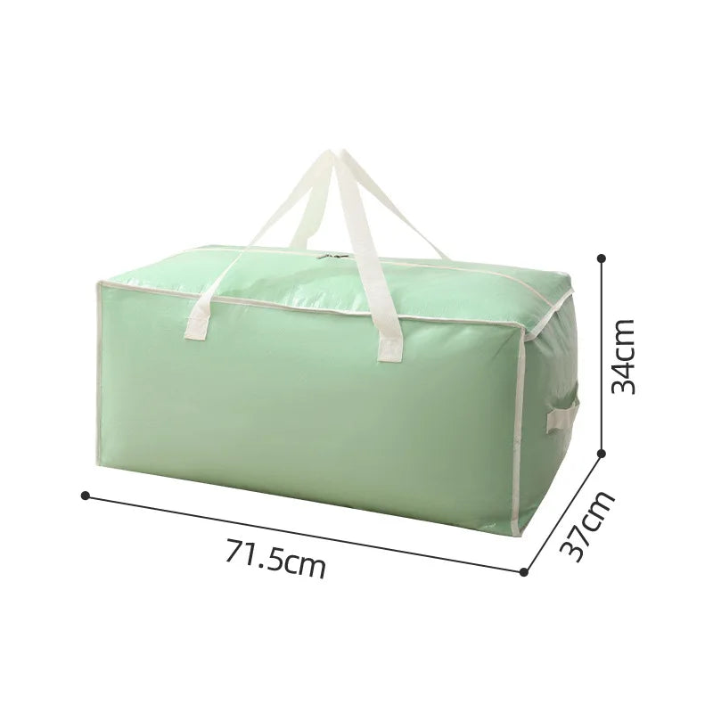 Hot Moving Packing Bags, Dustproof and Moisture-proof Quilt Bags, Large Clothes Storage Bags, Large-capacity Quilt Storage Bag Zpaxo Green
