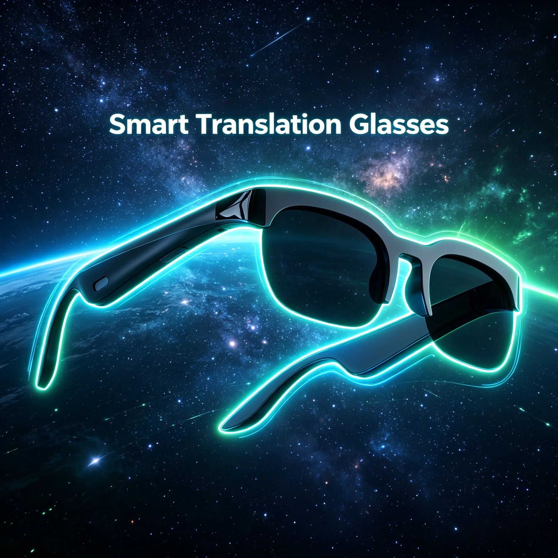 Smart Translation Glasses Support Real-time Bluetooth Music Large