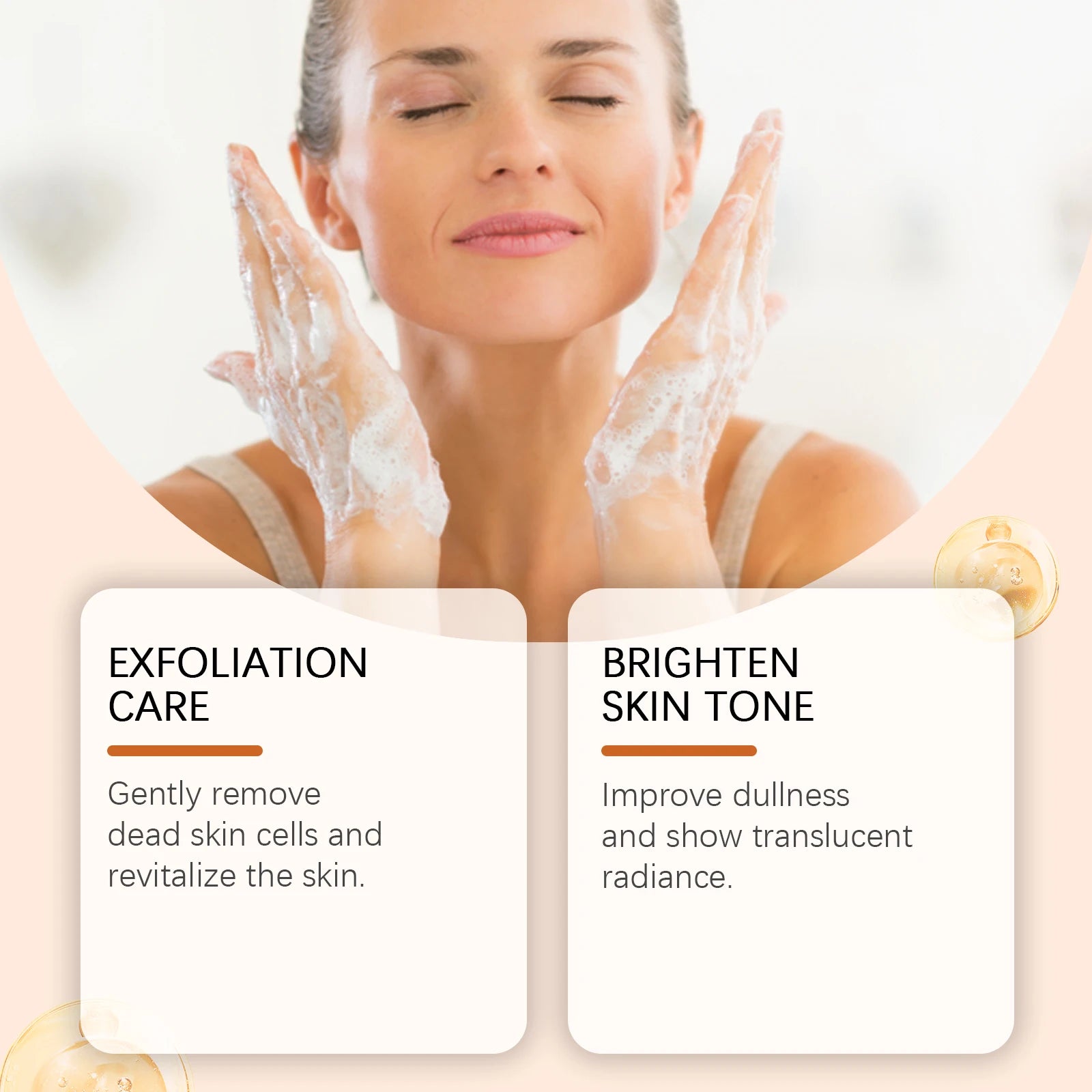 Exfoliating Papaya Cleanser Lotion Cleaning Reduce Facial Dirt Improve Rough Skin Relieve Dullness Brightening Facial Cleanser Zpaxo