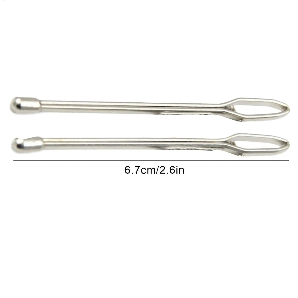 2pcs Wear Rope Garment Clips Sewing DIY Tools Elastic Band Tape Punch Cross Threader Wear Elastic Clamp Zpaxo