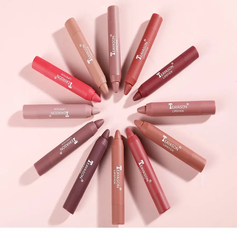 Matte velvet lipstick does not fade, does not stick to cup lipstick lipstick moisturizing lipstick pen nude earth red lipstick p Zpaxo