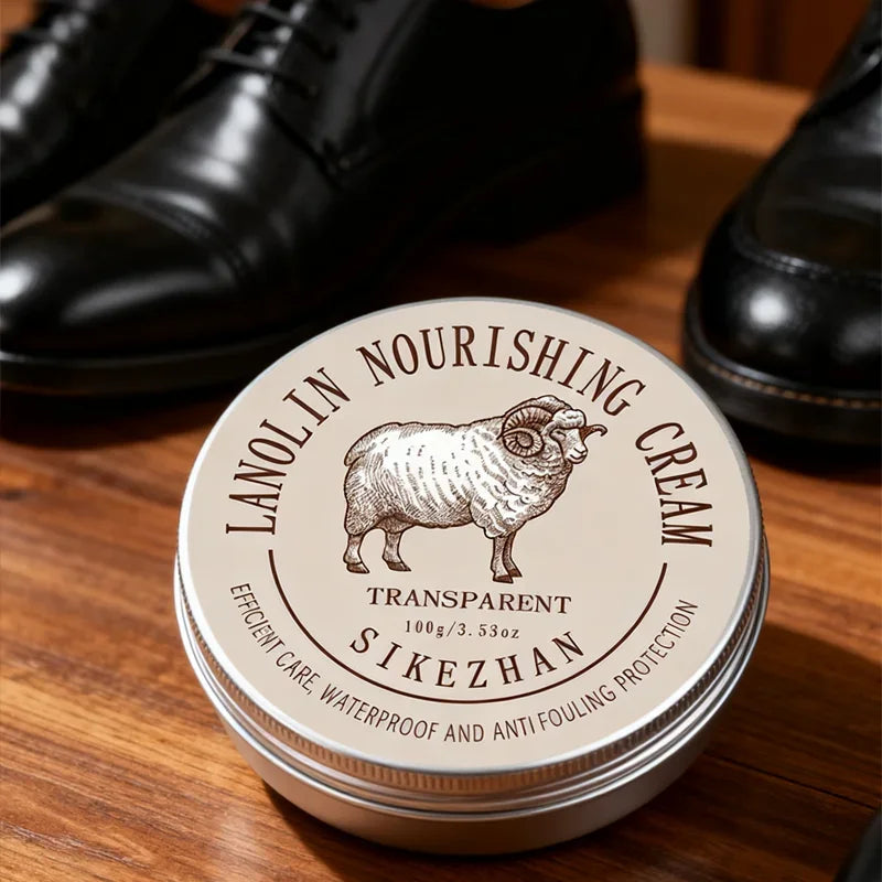 Lanolin Leather Shoe Nourishing Cream,Shoe Conditioner Balsam for Waterproof &Shining,Leather Care Wax for Shoes ,Boots, Bags Zpaxo