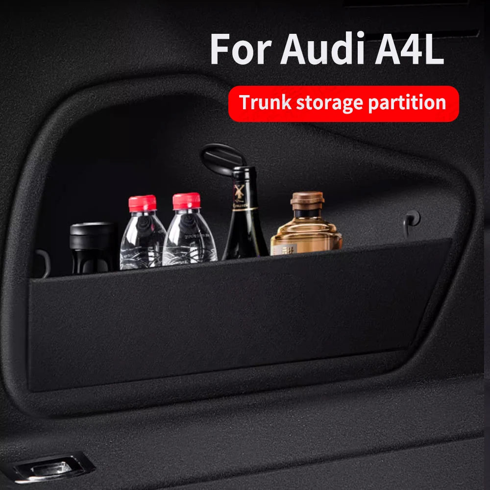 Suitable For Audi A4L 2017-2023 Leling Trunk Partition Interior Decoration Car Supplies Storage and Storage Box Zpaxo