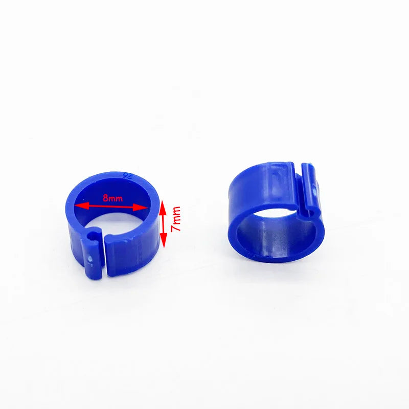 Birds Feet Rings Inner Diameter Width Plastic Clip Ring Pigeon Dove Zpaxo Blue