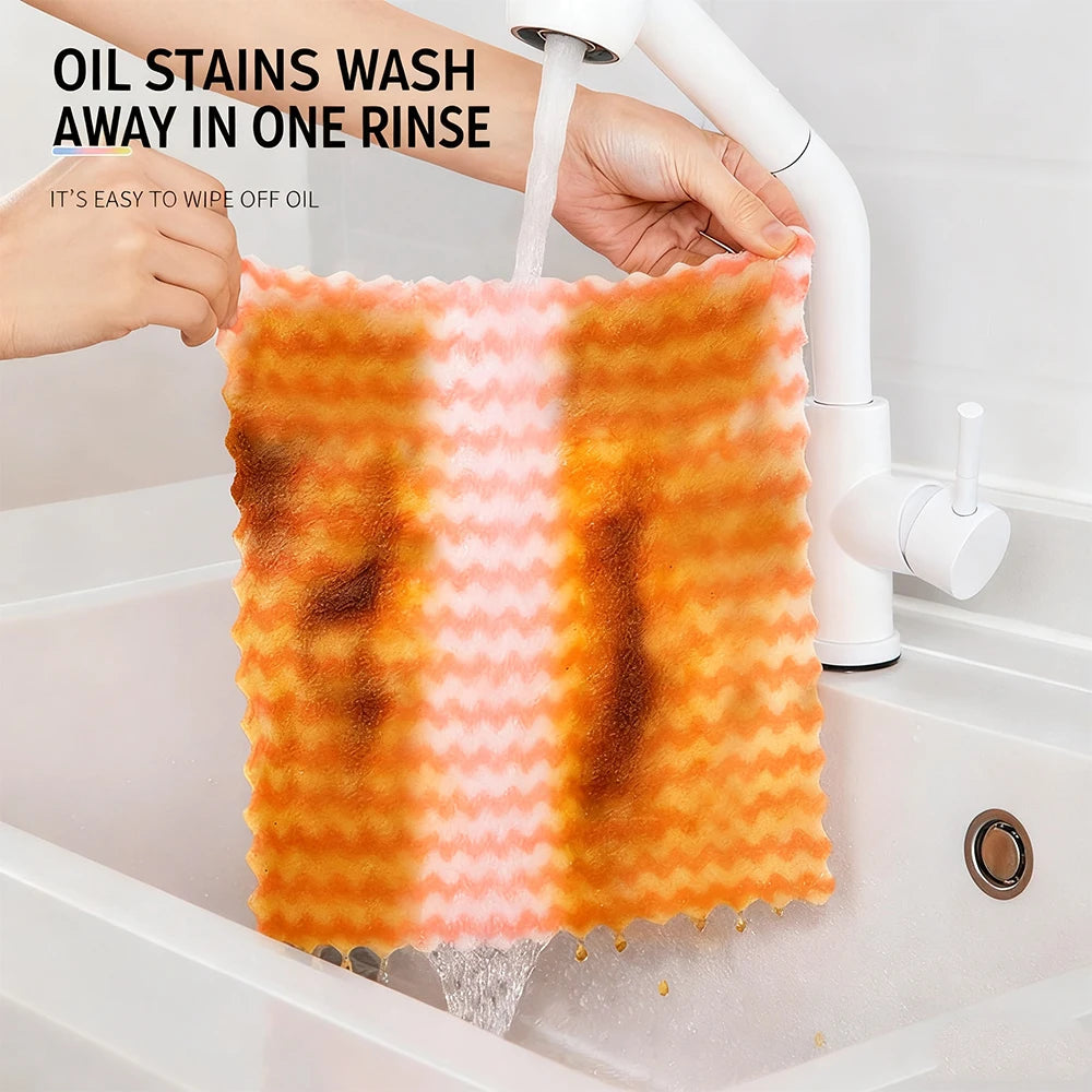 Microfiber Kitchen Dish Cloths – Super Absorbent Cleaning Rags