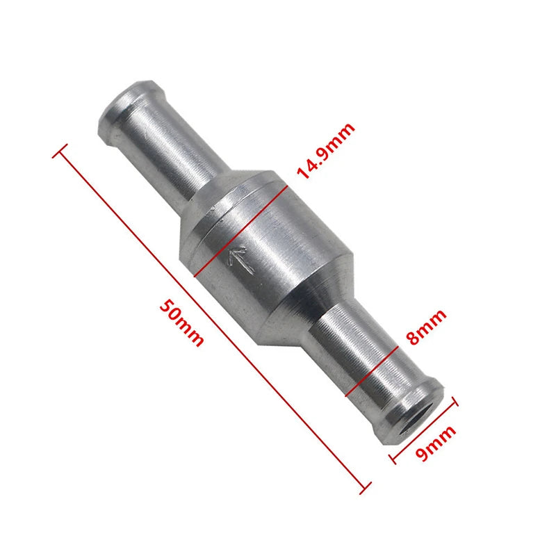 6 8 10 Aluminium Alloy One Way Check Valve Fuel Non Return Petrol