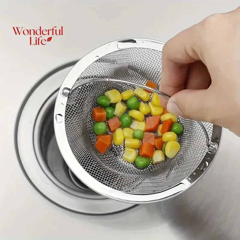 Stainless Steel Kitchen Sink Filter – Food & Hair Catcher Sink Drain Filter Zpaxo