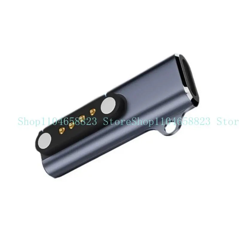 652F Type C to 2/4 Pin 7.62mm Spacing Conversion Adapter Aluminum Alloy Charging Connector Head for Smartwatch Zpaxo