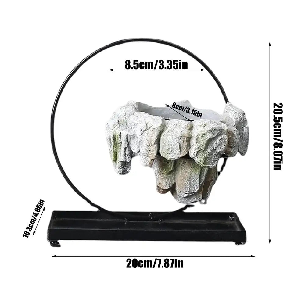 Floating Planter 360 Degree Rotating Levitating Display Rack Magnetic
