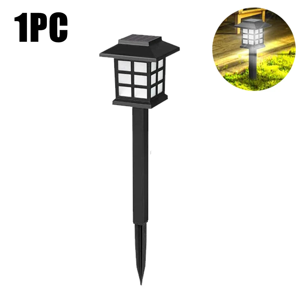 Solar Garden Pathway Lights 1 2 4 Outdoor Waterproof Walkway Decor Zpaxo White light 1pc