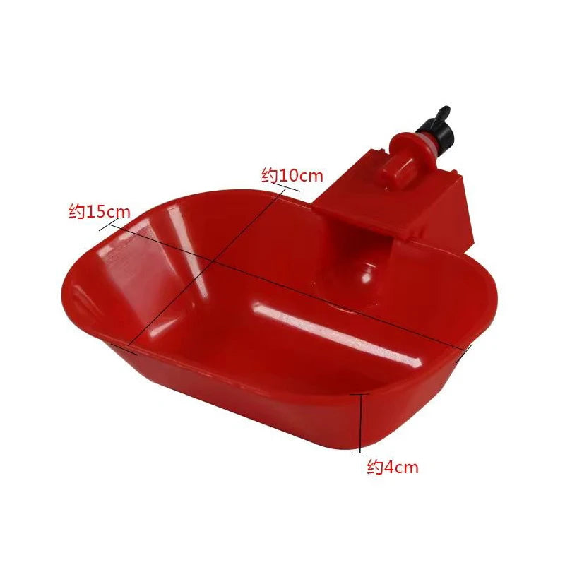 4 Chicken Drinking Cup Bucket Automatic Drinker Feeder Plastic