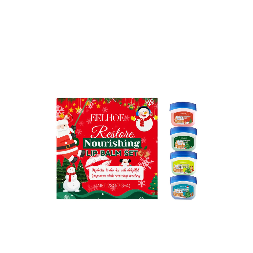 eelhoe Christmas Lip Balm Set – Moisturizing, Shine & Hydration Lip Balm Set Zpaxo 28g