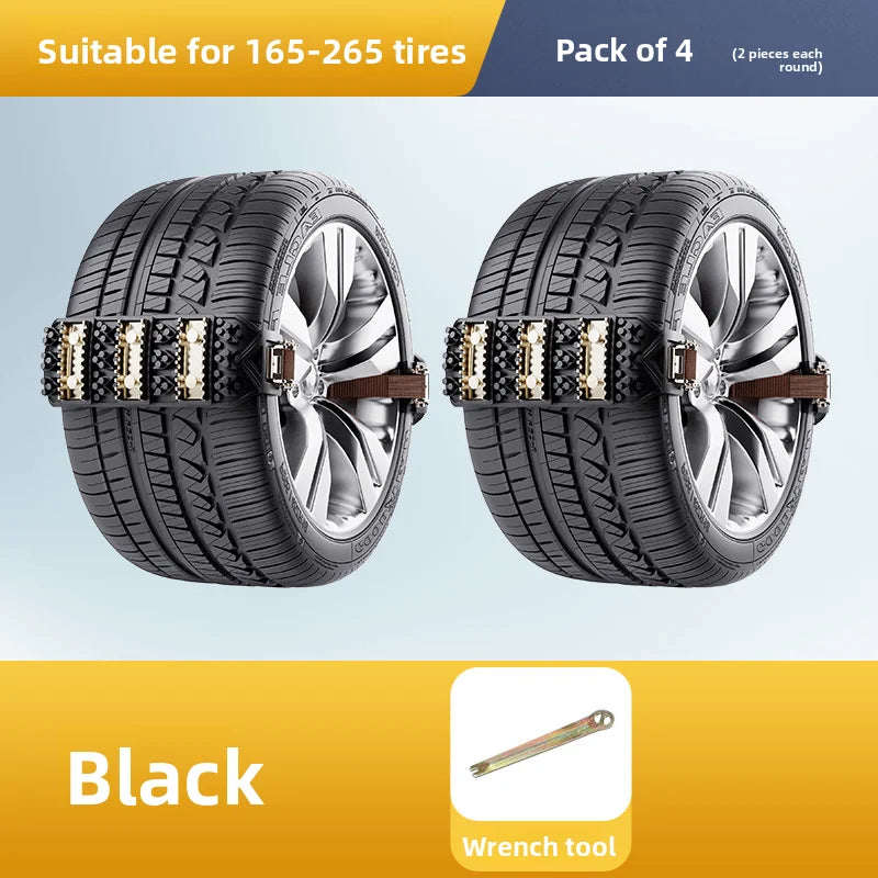 Universal TPU Snow Tire Chains – Anti-Skid Car & SUV Winter Grip