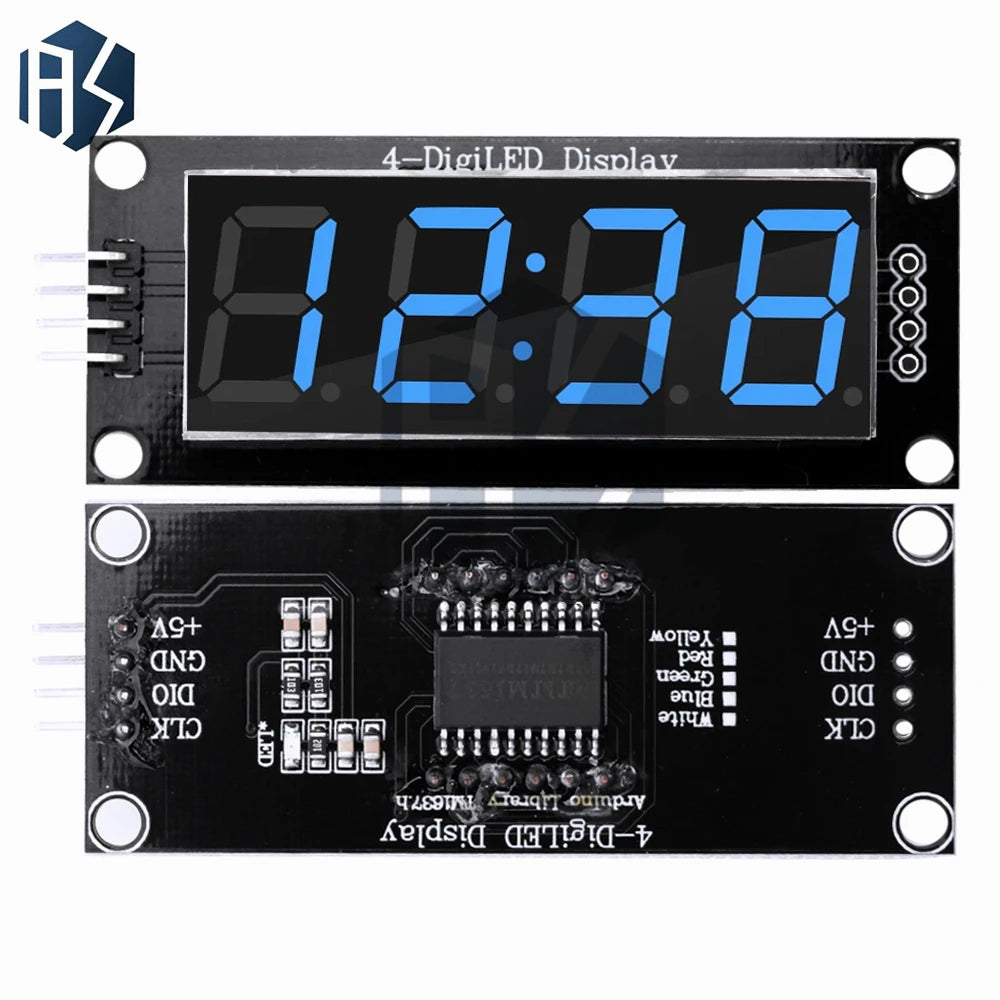 TM1637 LED Display Module 4 Digit Time Indicator Tube 7 Segment Zpaxo