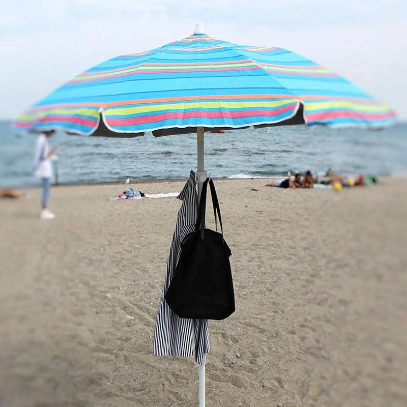 Portable Outdoor Beach Umbrella Hooks Hanger Versatile Space-saving
