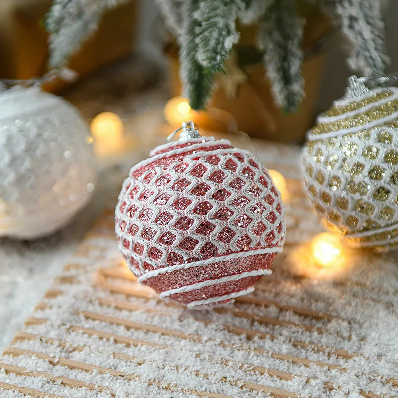 8CM Foam Christmas Ball Ornaments – Holiday Tree Decorations Christmas Ball Ornament Zpaxo