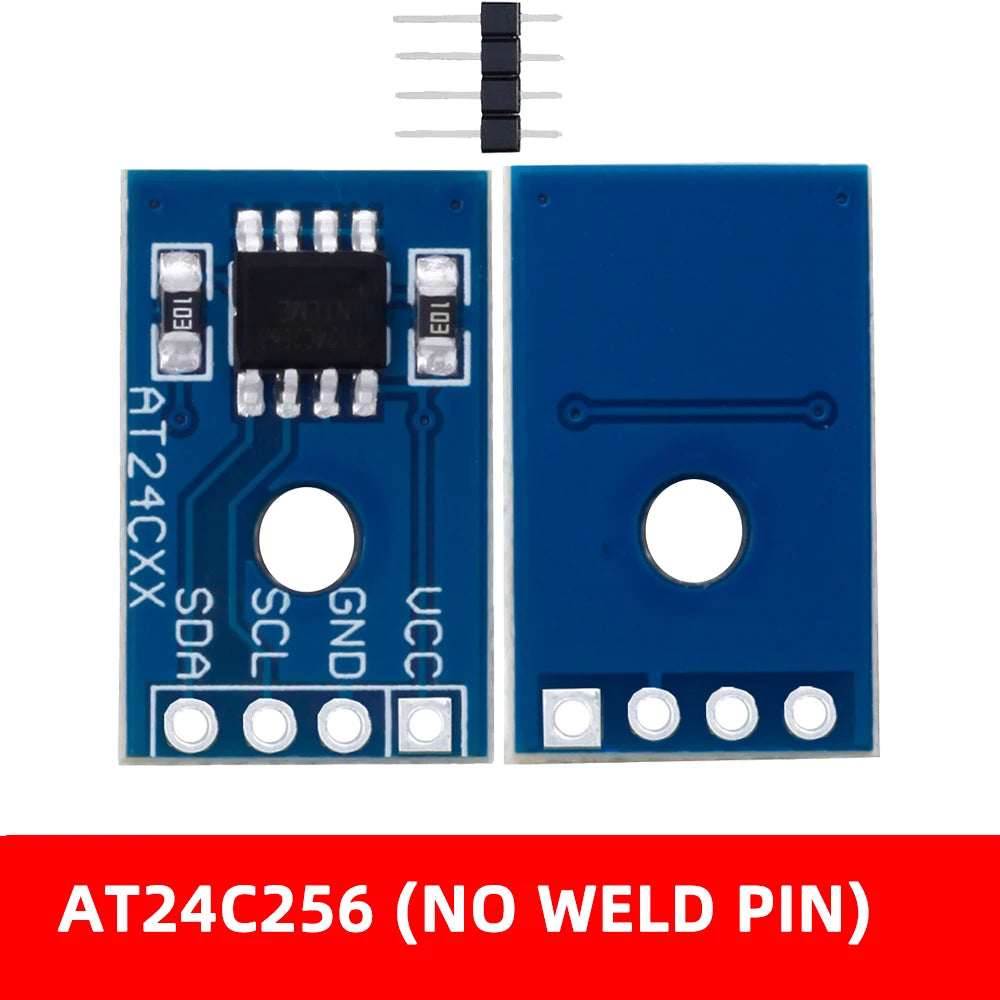 ‌AT24C256 I2C EEPROM Memory Module (256Kbit, 1.8-5.5V) with SOP-8 Package & Address Pins I2C Interface Storage Board for Ardui Zpaxo A