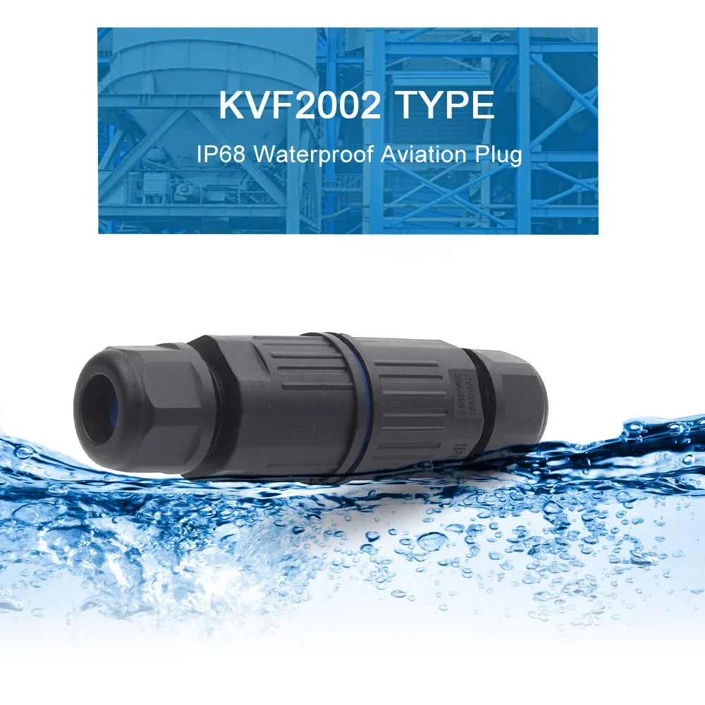 IP68 Waterproof Cable Connector Quick Connection 2 in 2 out 3 in 3 out 2/3 Pin Electrical Terminal Adapter Wire Connector Zpaxo