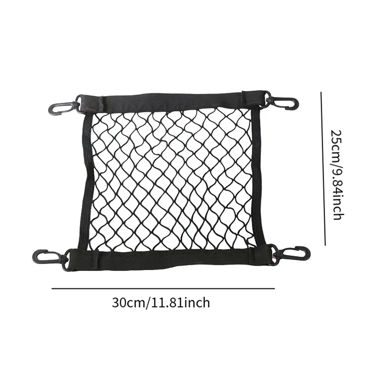 Road Bike Basket Cargo Net, Lightweight Portable Stretchable Netting for Motorcycle, Snowmobile Luggage Zpaxo