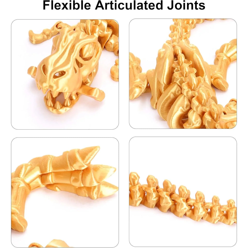 Funisfun 3D Printed Dragon Articulated Bones Adult Dinosaur Fidget