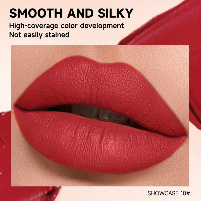 1PC Matte Liquid Lipstick Makeup, Matte liquid Long-Lasting Wear Non-Stick Cup Not Fade Waterproof Lip Gloss Zpaxo