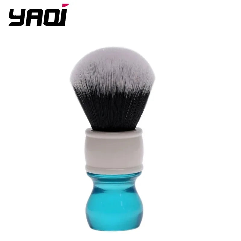 Yaqi 24MM Synthetic Hair Aqua Shaving Brush Tuxedo Wet For Mens Solid Color Simple Portable Travel YAQI Shaving Brushes Zpaxo