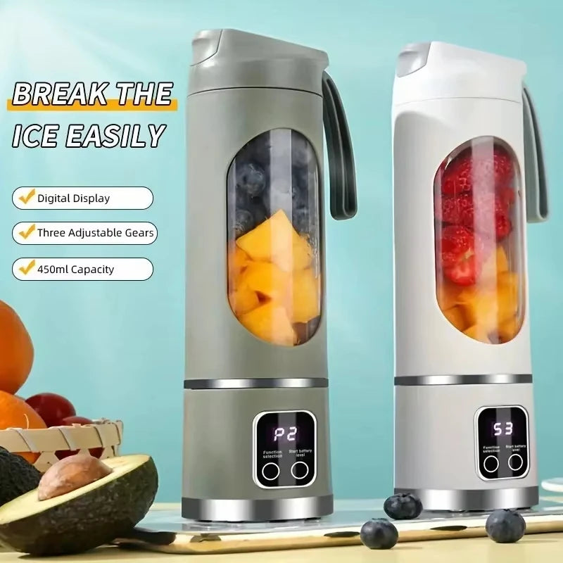 Portable juicer, handheld blender, USB charging juice maker, suitable for making smoothies, milkshakes, and fruit juices Zpaxo