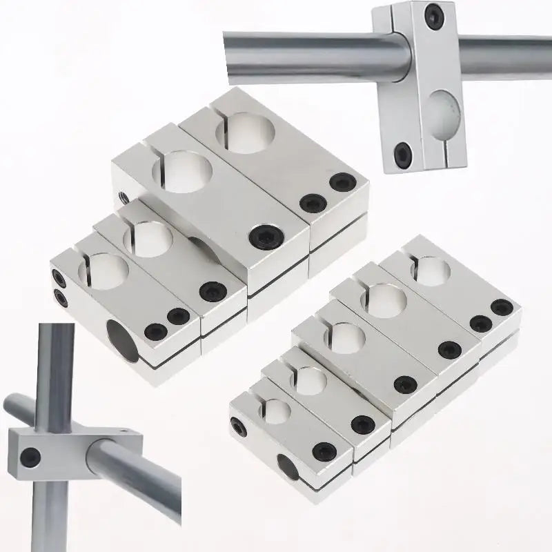 Aluminum Cross Pipe Clamp – Optical Axis Shaft Fixing Connector Shaft Clamp Connector Zpaxo