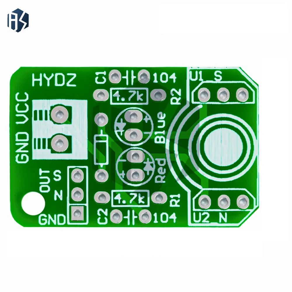 ‌‌Hall Effect Magnetic Polarity Sensor Module (3.3V–5V) – High-Sensitivity North/South Pole Detector with Digital Open-Drain Zpaxo