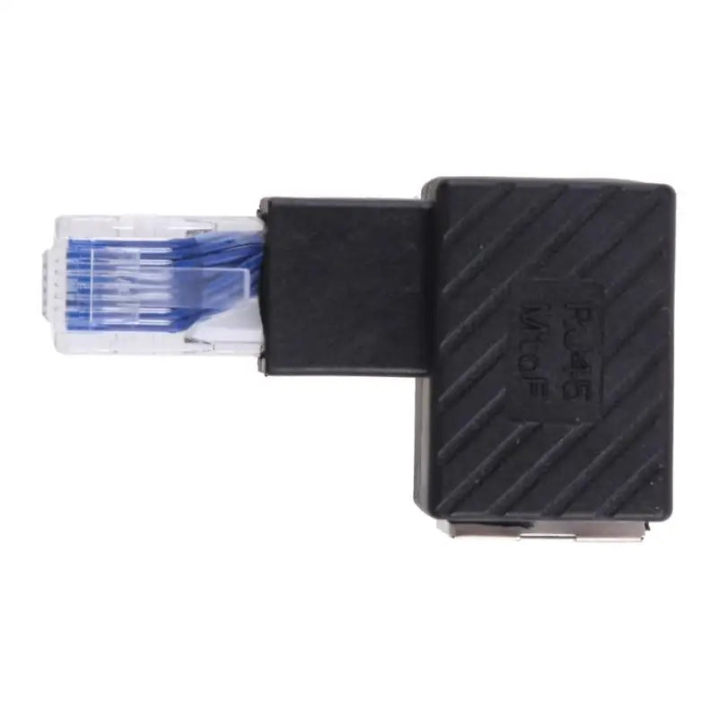 652F 90 Degree Right Left Up Down RJ45 Male Female Cat 5 6 Ethernet Zpaxo
