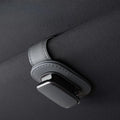 Heavy-duty PU Leather Car Sun Visor Clip Eyeglass Holder Dashboard