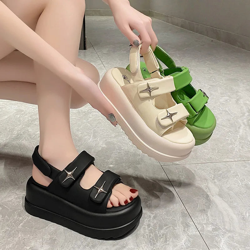 Slippers Women 2023 Summer Fashion Designer Platform Female Solid Zpaxo