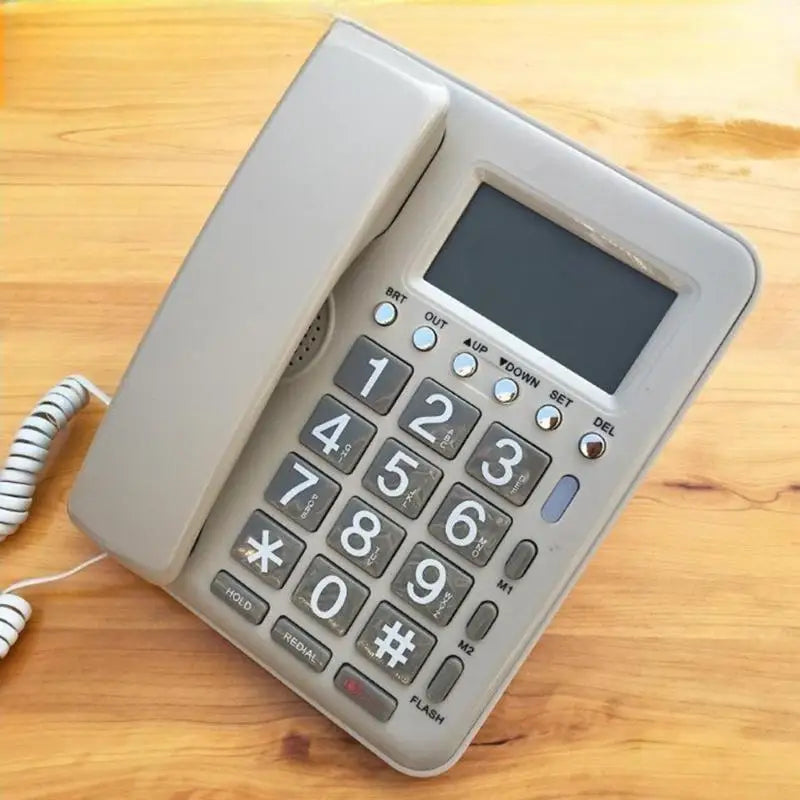 Desktop Corded Telephone Home Fixed Phone Landline Big Buttons Zpaxo