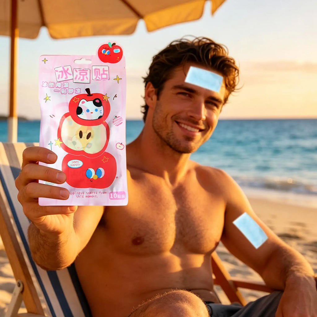 Cooling Gel Patches Kids Cartoon Heat Dissipation Ice Pads Portable