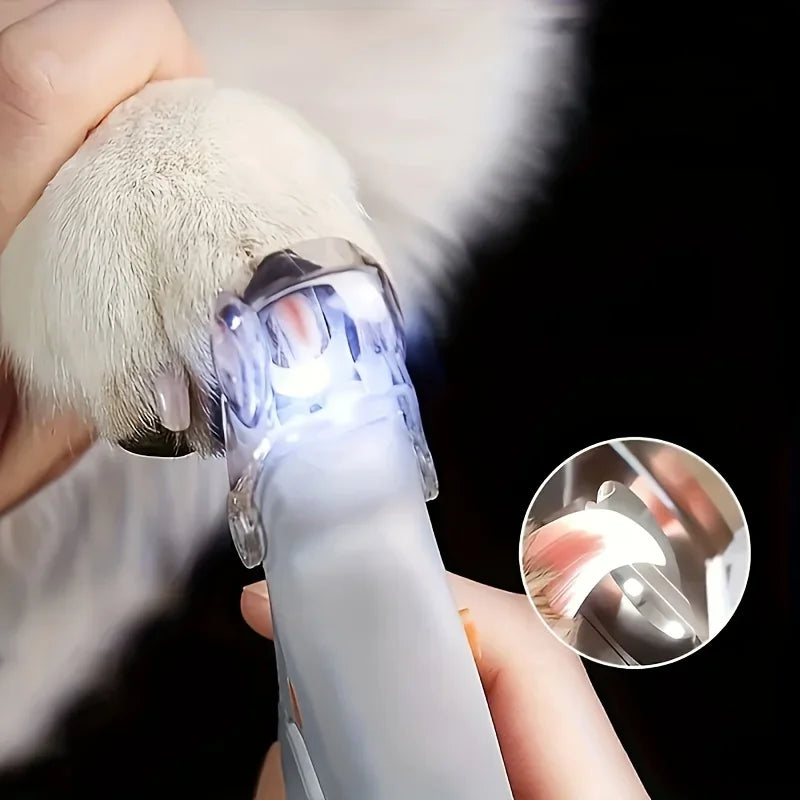 Professional Pet Nail Clippers Led Light Claw Grooming Scissors Dogs Zpaxo