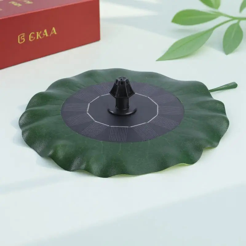 Green Lotus Leaf Solar Fountain Pump Floating Solar Panel Water Fountain Garden Pond Decoration Outdoor As180-0814B Bird Bath Zpaxo
