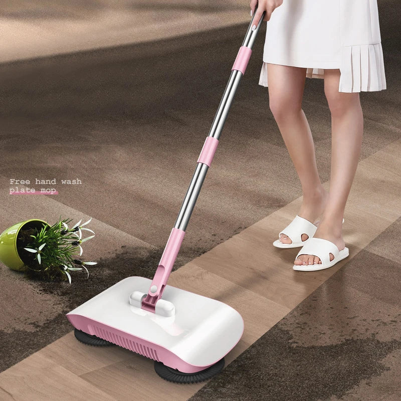 Combination of broom and mop Hand push type scoop Household broom and dustpan set Floor magic broom home cleaning Tools Sweeper Zpaxo