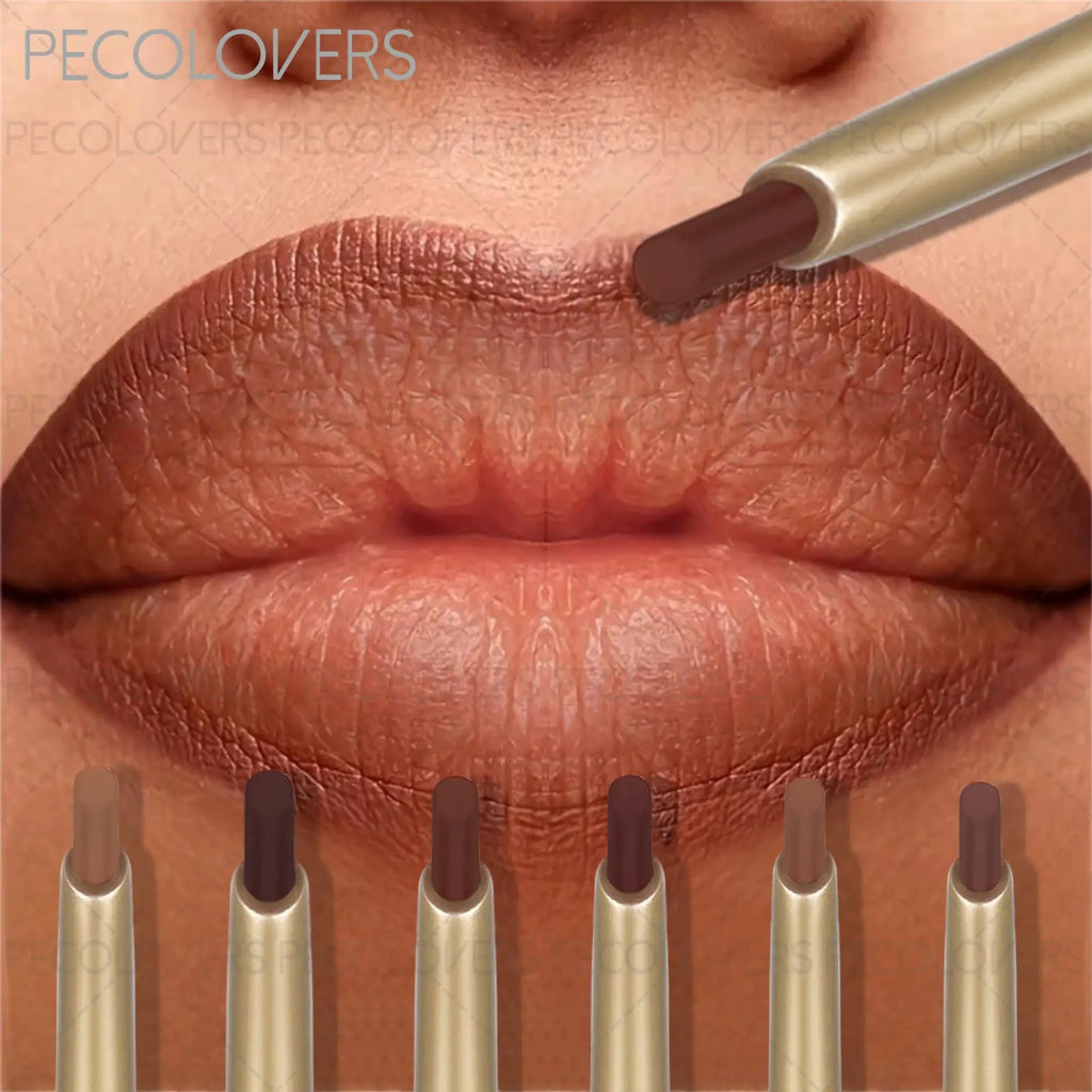 Matte Lip Liner Pencil Long Lasting Non-stick Moisturizing Formula Zpaxo