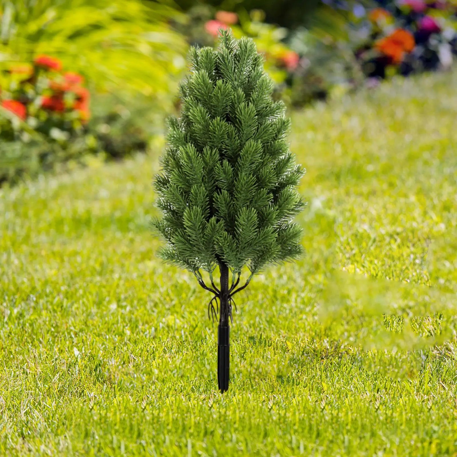 Garden Artificial Topiary Tree Ground Stake Realistic Outdoor Zpaxo