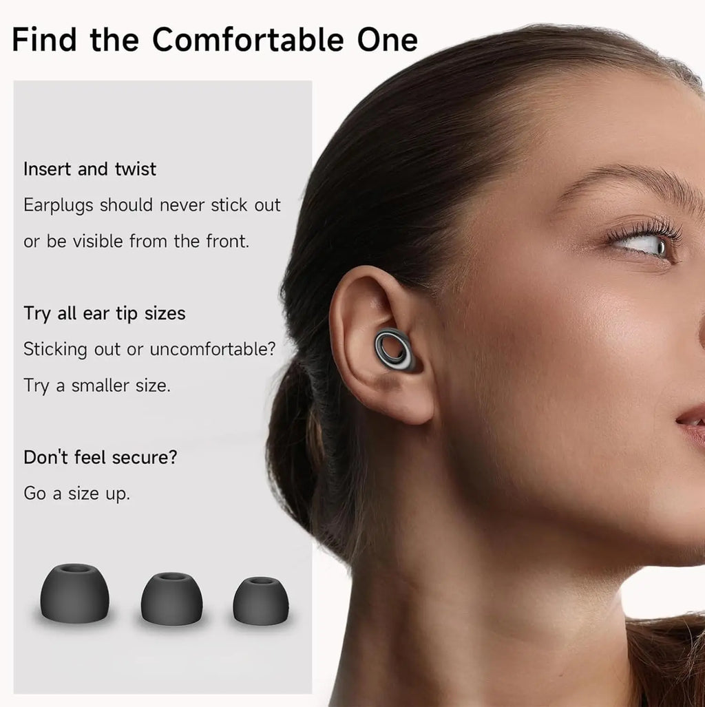 Reusable Silicone Earplugs – Sleep, Travel & Hearing Protection