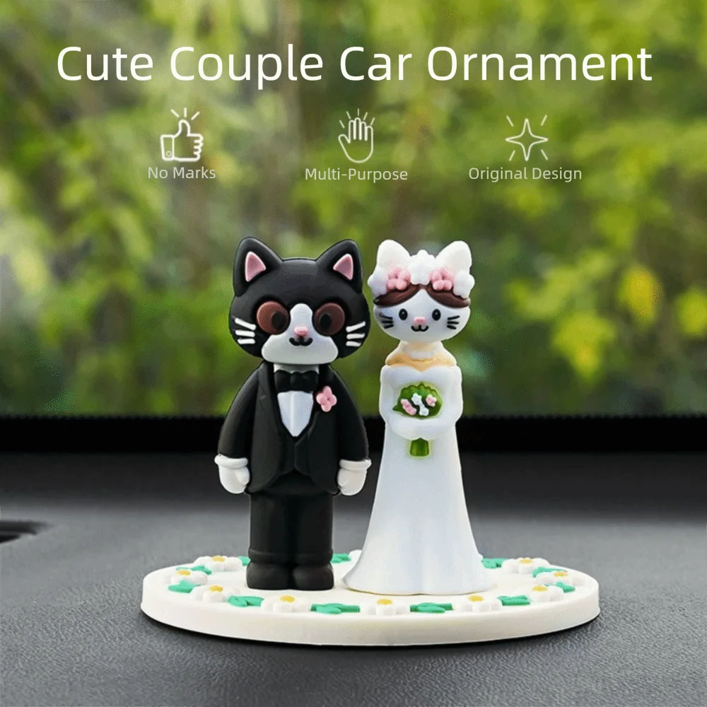 Bride Groom Car Ornaments Festive Floats Design Wedding Decoration Zpaxo